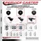 Service Caster 3'' Bright Chrome Neoprene Rubber Casters with BrakesCorner Brackets-Set 4, 4PK SCC-GR03S310-NPRB-BC-B-71678-4-CB90-4 - alternate 3